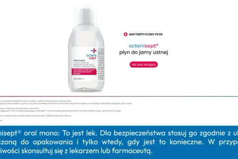 Octenisept płyn do jamy ustnej, idealny do higieny jamy ustnej, może być pomocny także dla Twojego psa.