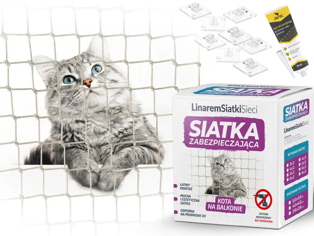 Siatka zabezpieczająca dla kota na balkon. Skuteczny sposób, jak odstraszyć koty od niebezpiecznych miejsc, zapewniając im bezpieczeństwo.